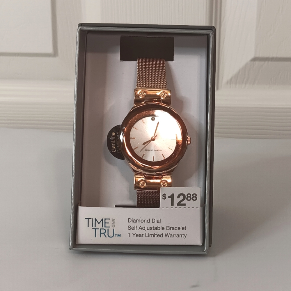 Rose Gold Time and Tru Watch